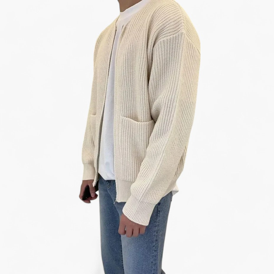 Old Money Knitted Men's Cardigan