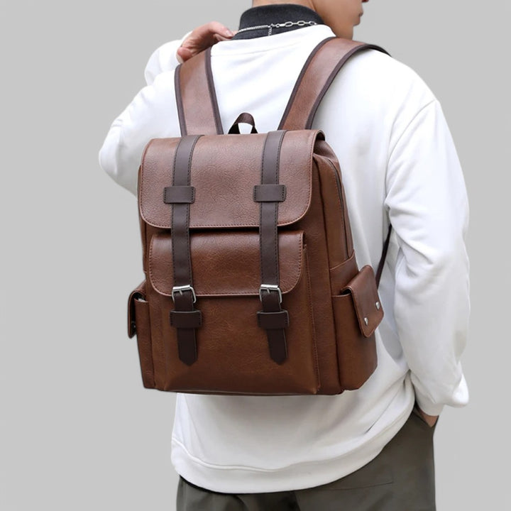 Klyber | Men’s PU Leather Laptop Backpack