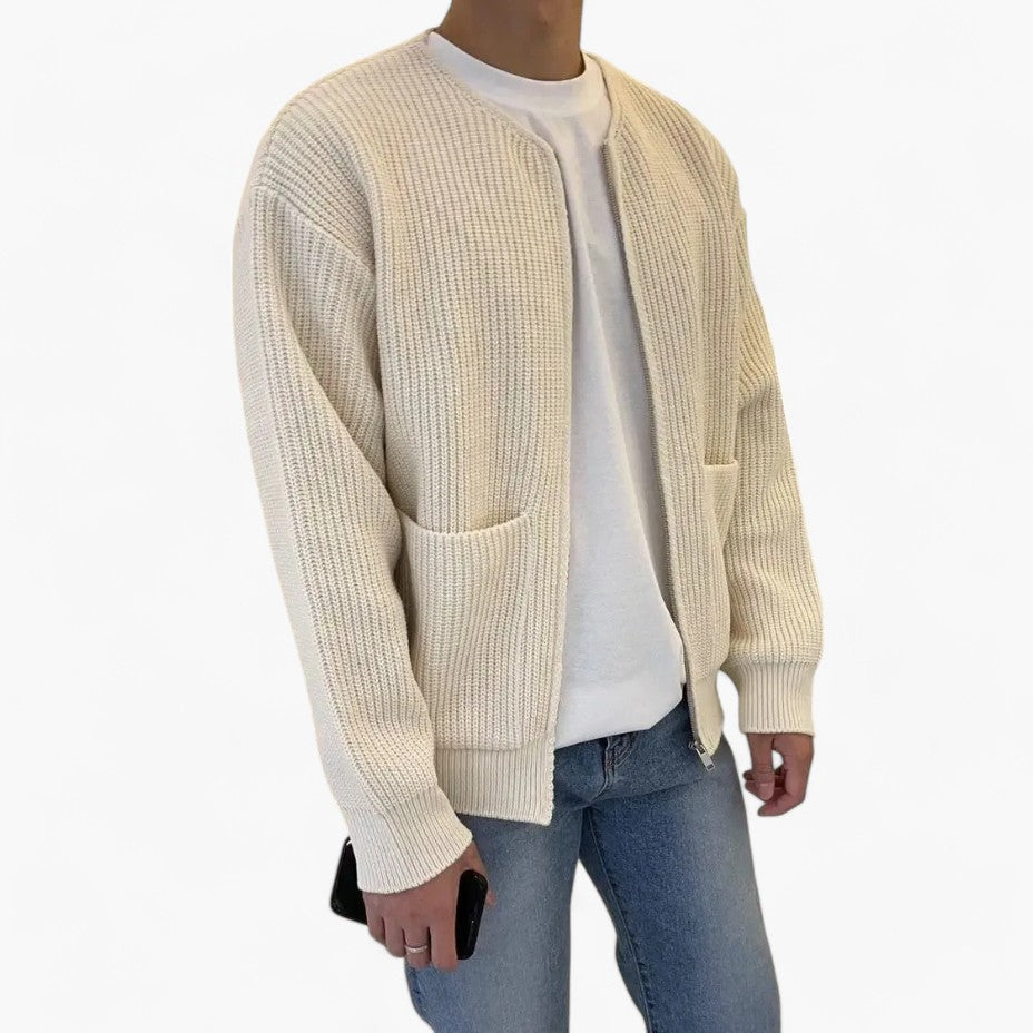 Old Money Knitted Men's Cardigan