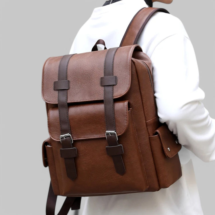 Klyber | Men’s PU Leather Laptop Backpack