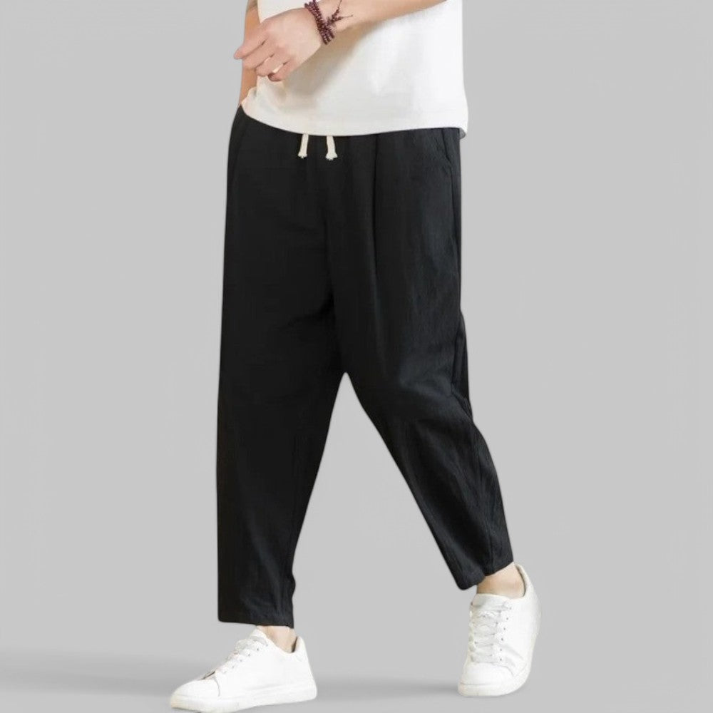 Klyber | Breathable Cotton-Linen Casual Trousers