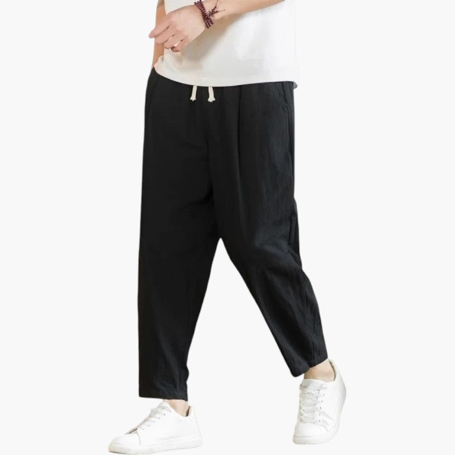 Klyber | Breathable Cotton-Linen Casual Trousers