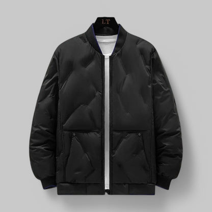 Klyber | Classic Solid Winter Jacket with O-Neck Collar