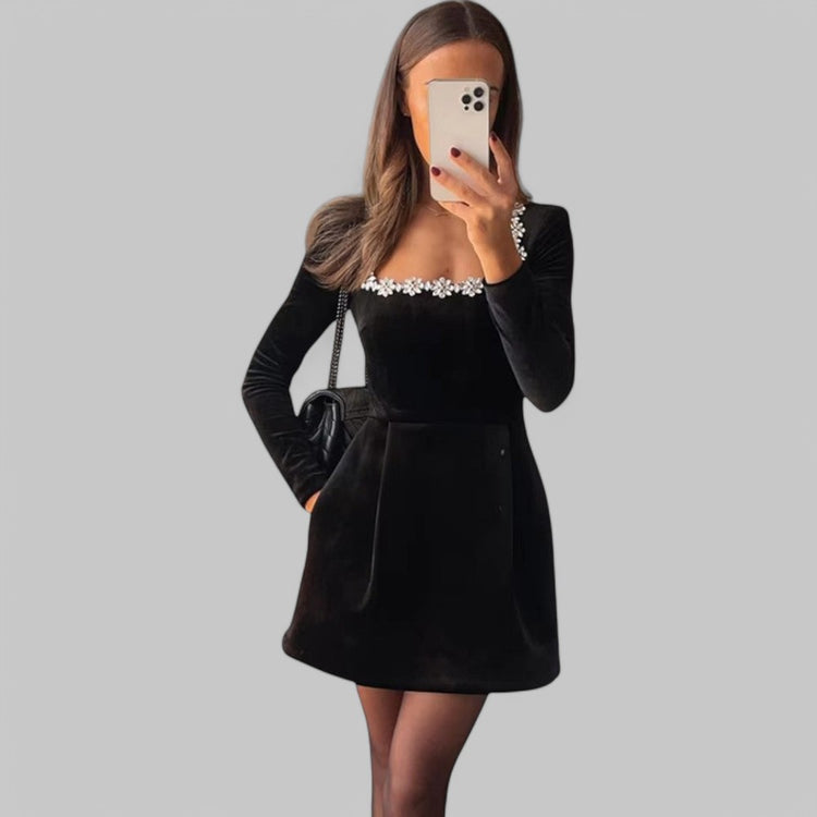 Klyber | Velvet Elegant Mini Dress
