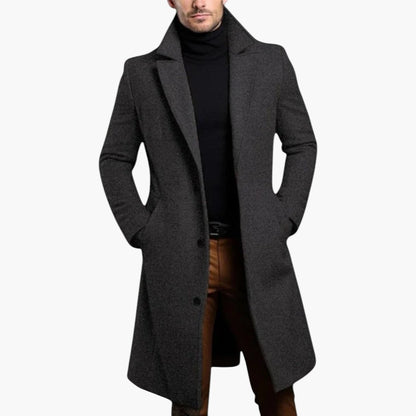 Klyber | Premium Long Wool Trenchcoat