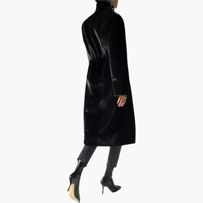 Klyber | Elegant Full-Length Faux Fur Coat