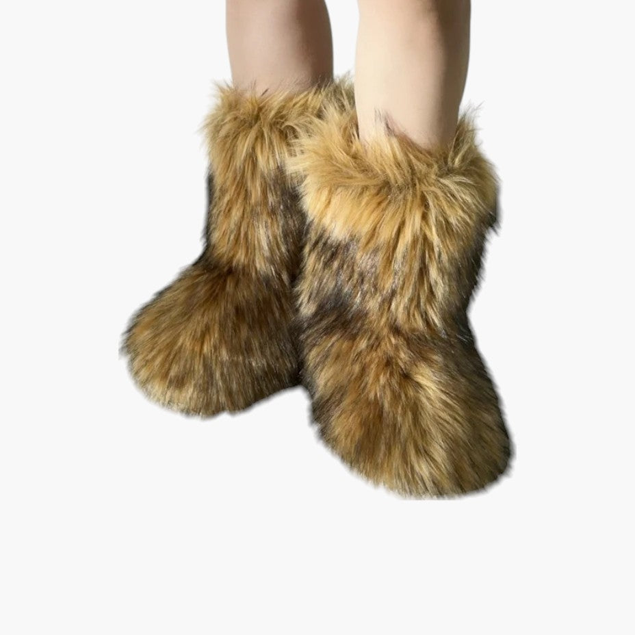 Klyber | Plush Faux Fur Snow Boots