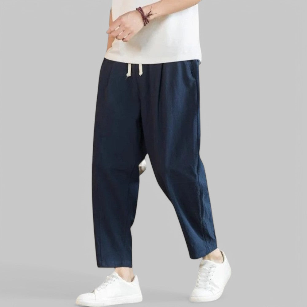 Klyber | Breathable Cotton-Linen Casual Trousers