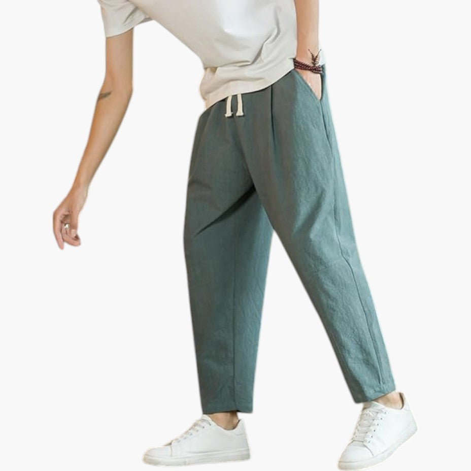 Klyber | Breathable Cotton-Linen Casual Trousers