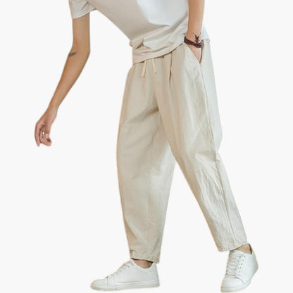 Klyber | Breathable Cotton-Linen Casual Trousers