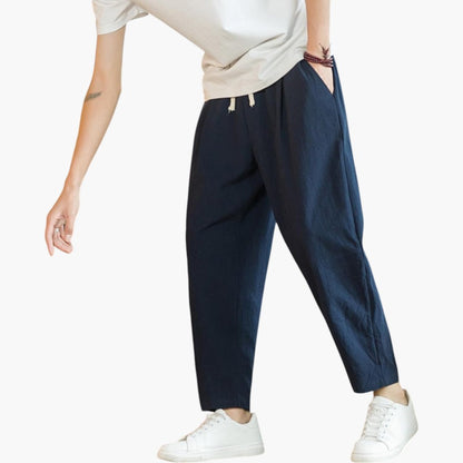 Klyber | Breathable Cotton-Linen Casual Trousers