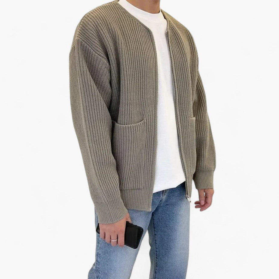 Old Money Knitted Men's Cardigan