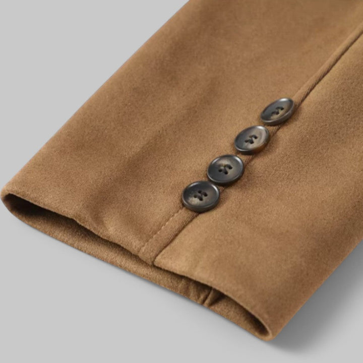 Klyber | Brown Suede Leather Jacket