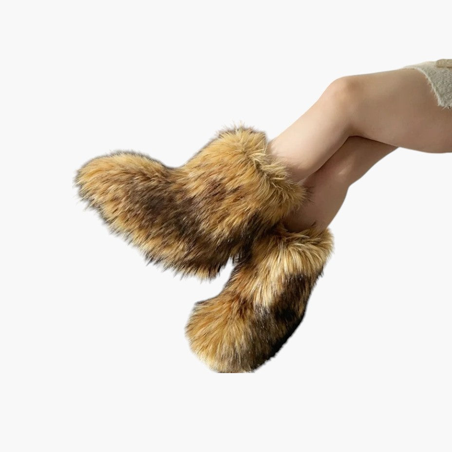 Klyber | Plush Faux Fur Snow Boots