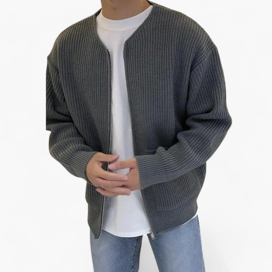 Old Money Knitted Men's Cardigan