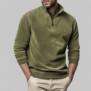 Klyber | Men's Casual Half-Zip Stand Collar Jumper