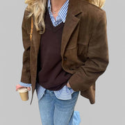 Klyber | Brown Suede Leather Jacket