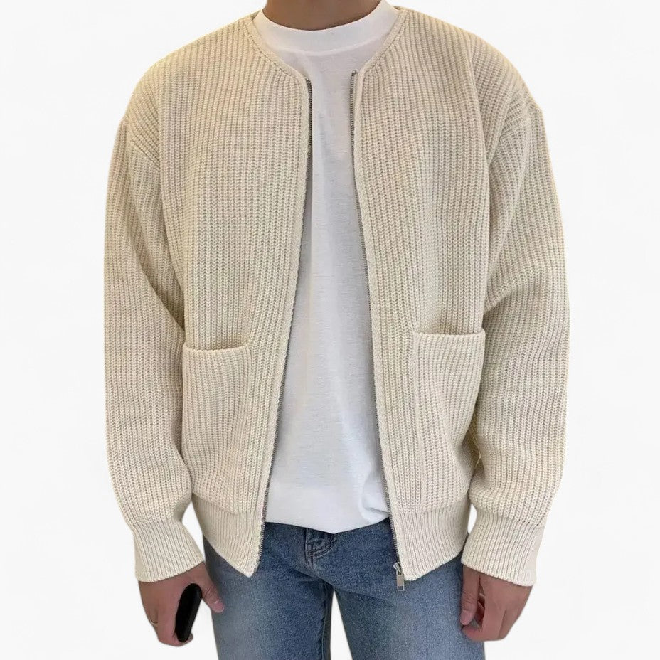 Old Money Knitted Men's Cardigan