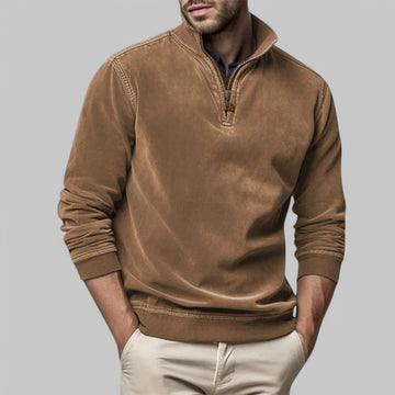 Klyber | Men's Casual Half-Zip Stand Collar Jumper