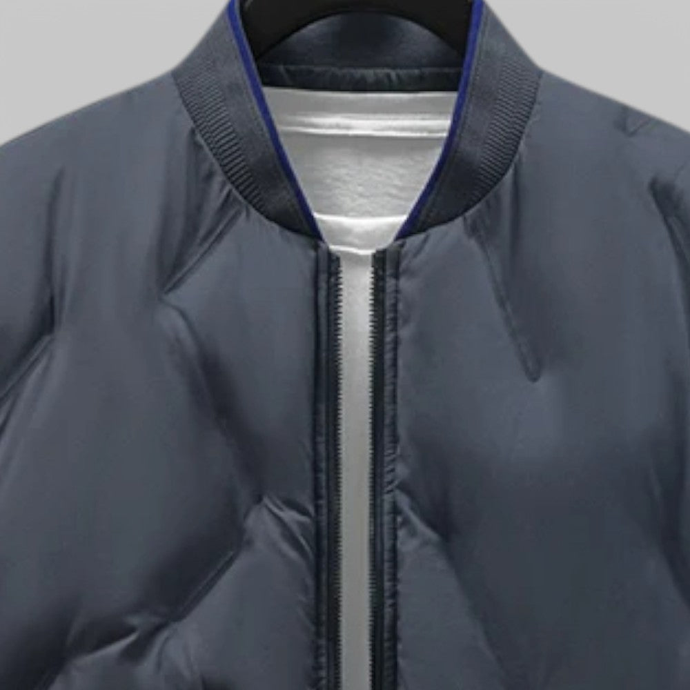 Klyber | Classic Solid Winter Jacket with O-Neck Collar