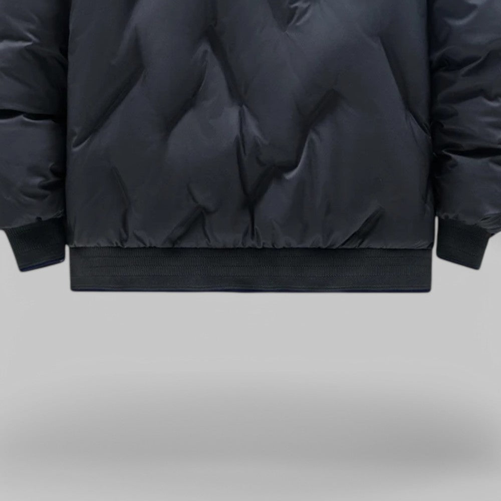 Klyber | Classic Solid Winter Jacket with O-Neck Collar