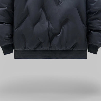 Klyber | Classic Solid Winter Jacket with O-Neck Collar