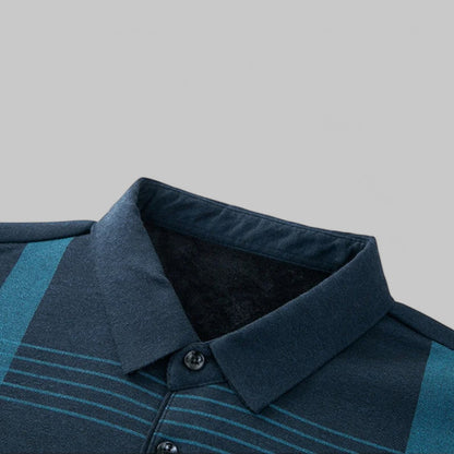 Klyber | Classic Plaid Long Sleeve Polo Shirt