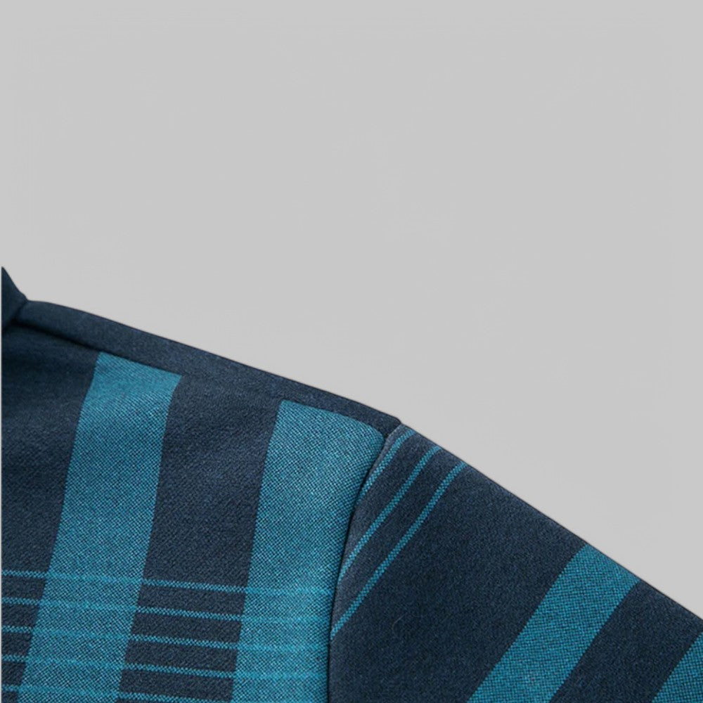 Klyber | Classic Plaid Long Sleeve Polo Shirt