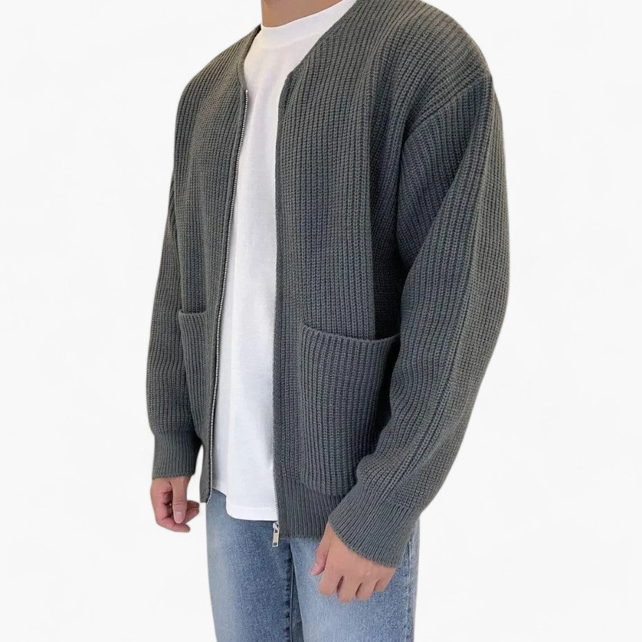 Old Money Knitted Men's Cardigan