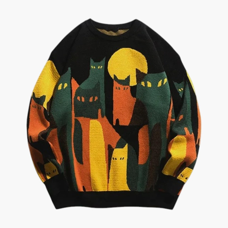 Klyber | Abstract Cat Art Jumper