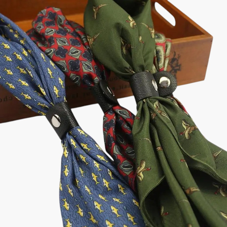 Klyber | Vintage Men's Printed Square Scarf