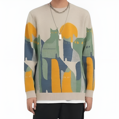 Klyber | Abstract Cat Art Jumper