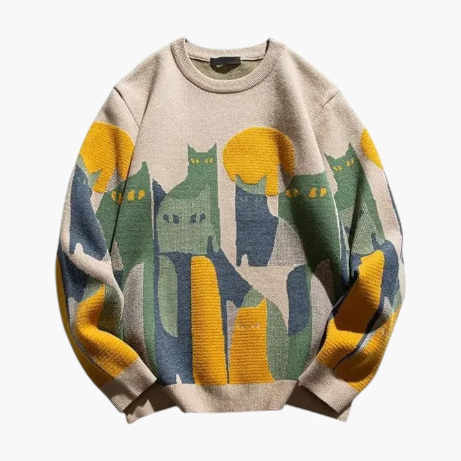 Klyber | Abstract Cat Art Jumper