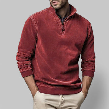 Klyber | Men's Casual Half-Zip Stand Collar Jumper