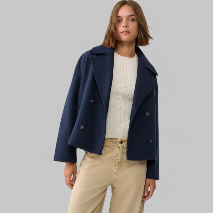 Klyber | Cropped Double-Breasted Blazer